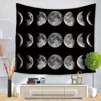 100% Polyester 3D Digital Printed Moon Wall Hanging Tapestry from China