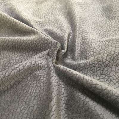 Warp Knitted Brushed 100 Polyester burnout velvet sofa fabric